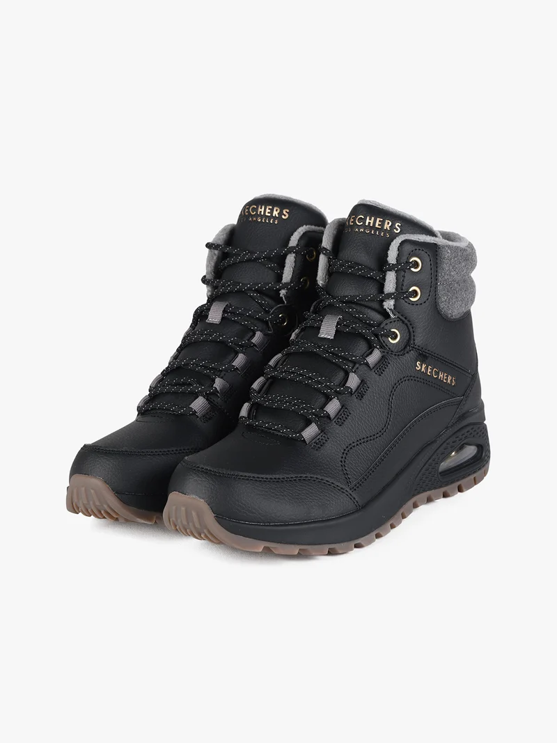 UNO RUGGED NATURES BLISS Scarponi donna stringati - nero