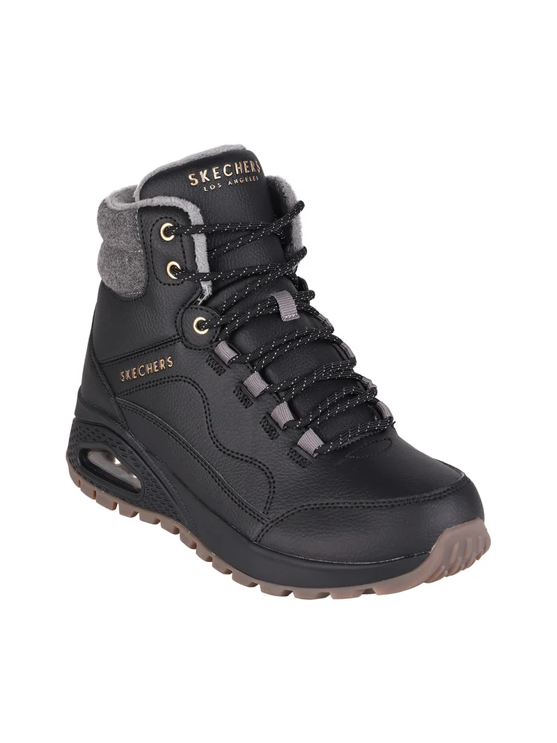 UNO RUGGED NATURES BLISS Scarponi donna stringati - nero