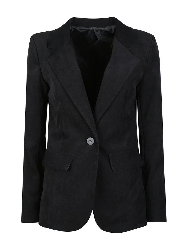 Blazer donna in velluto - nero