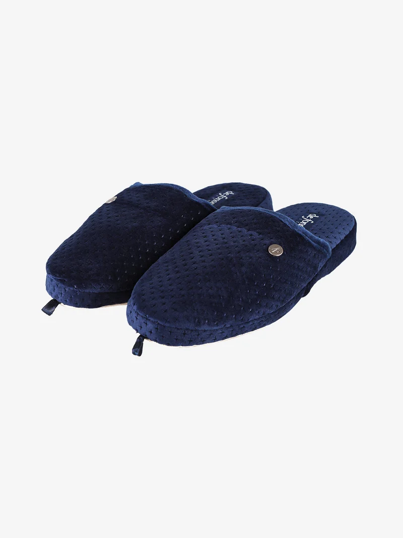 Pantofole da uomo in tessuto - blu scuro
