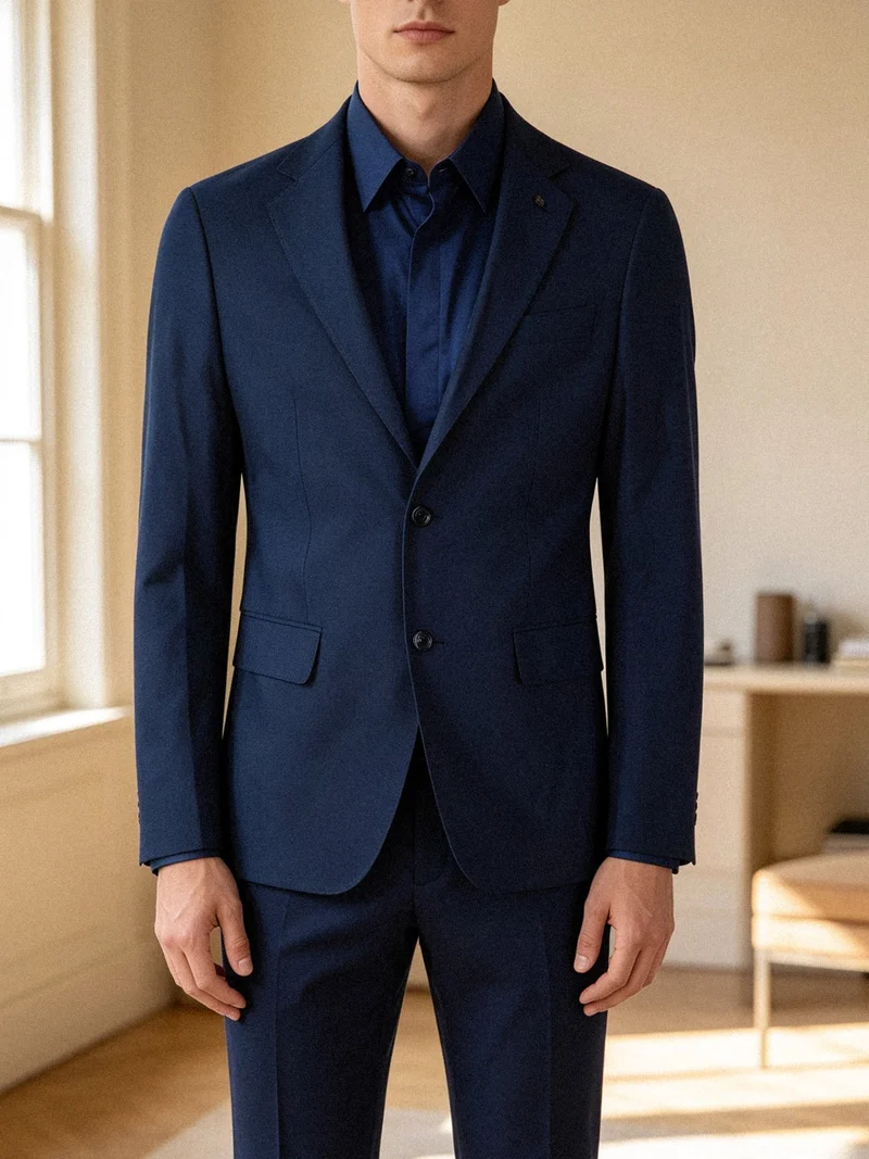 Blazer elegante da uomo - blu
