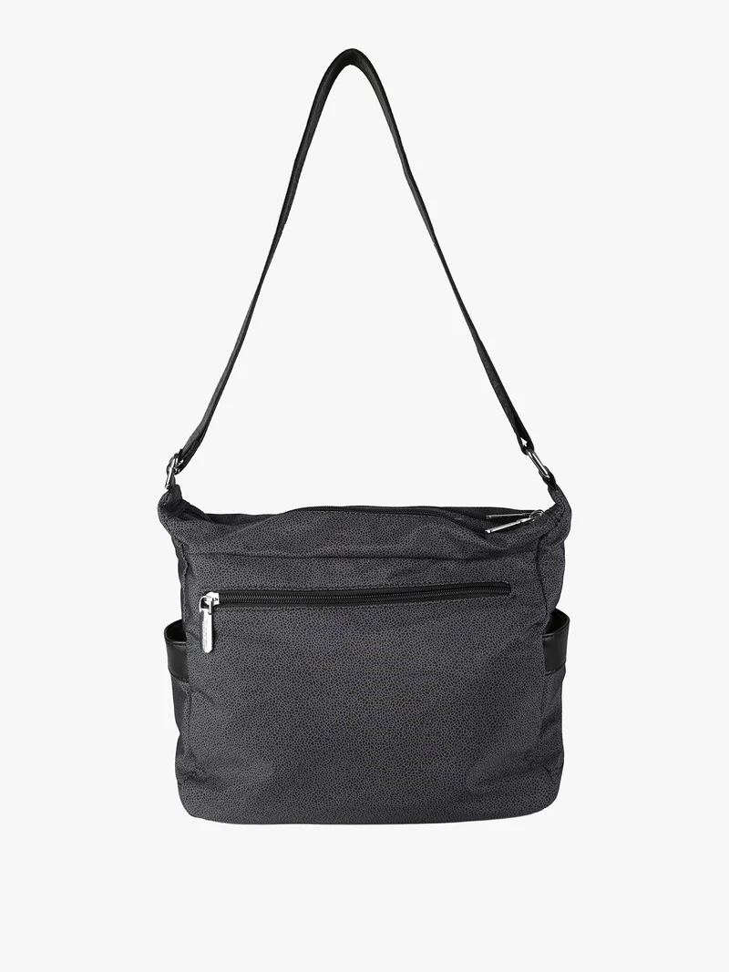 Borsa a tracolla da donna in nylon - nero
