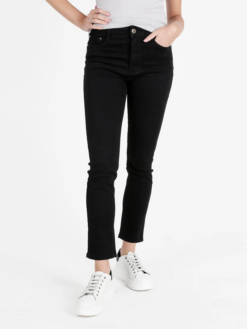 Pantaloni donna regular fit - nero