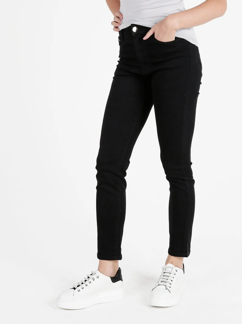 Pantaloni donna regular fit - nero