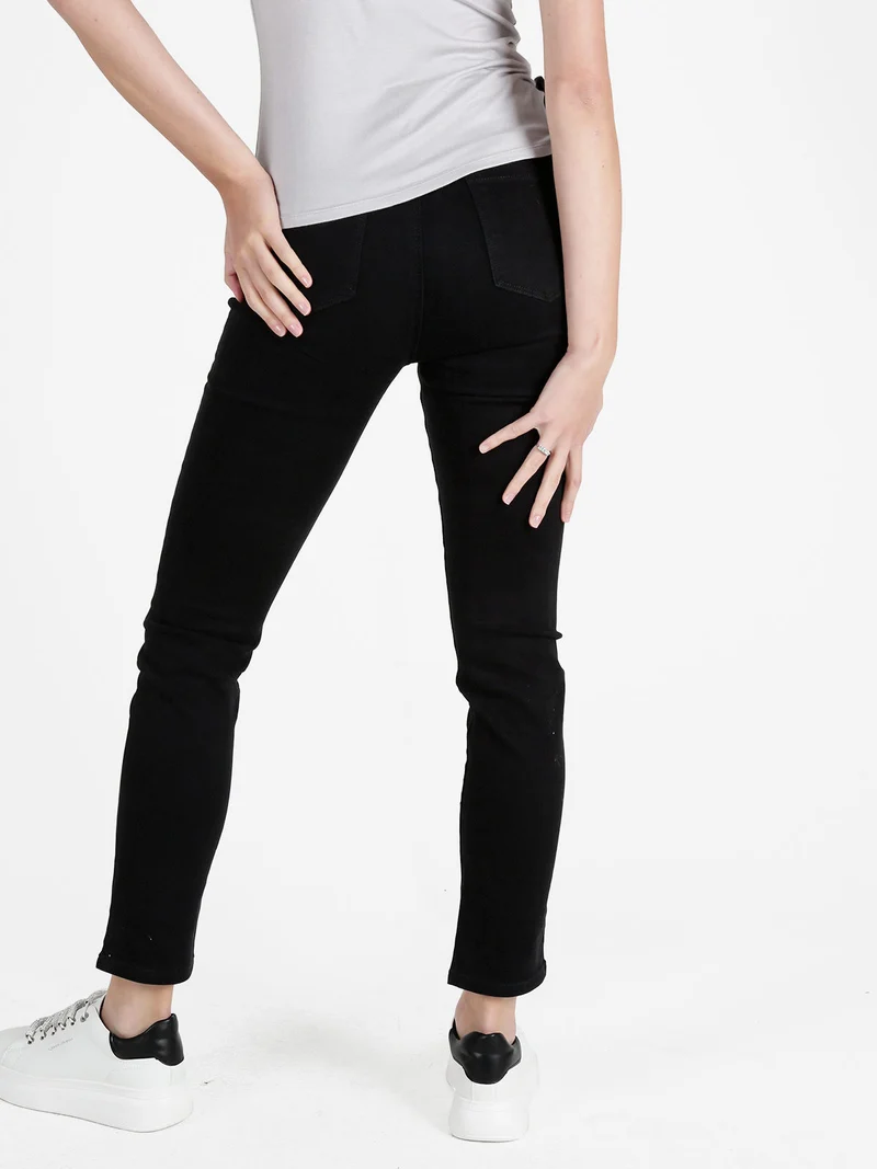 Pantaloni donna regular fit - nero