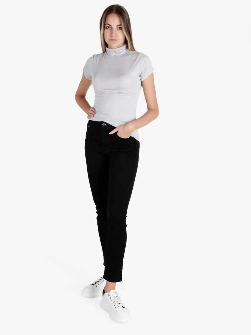 Pantaloni donna regular fit - nero