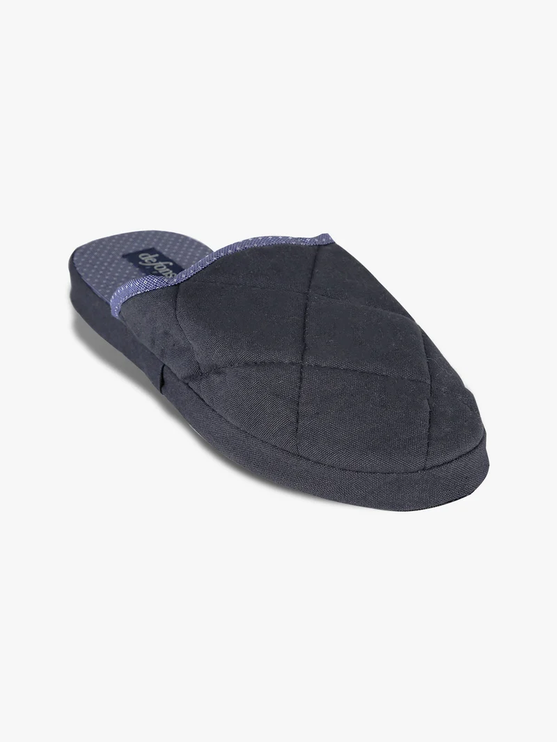 Pantofole uomo in tessuto - blu scuro