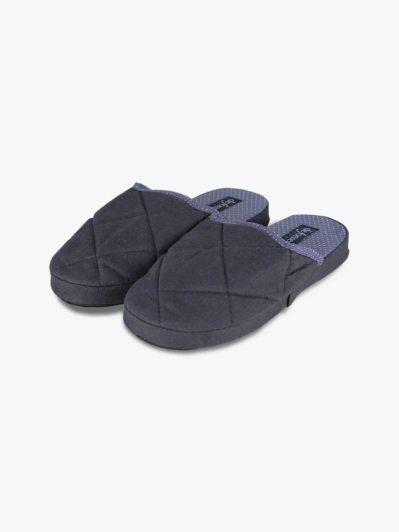 Pantofole uomo in tessuto - blu scuro
