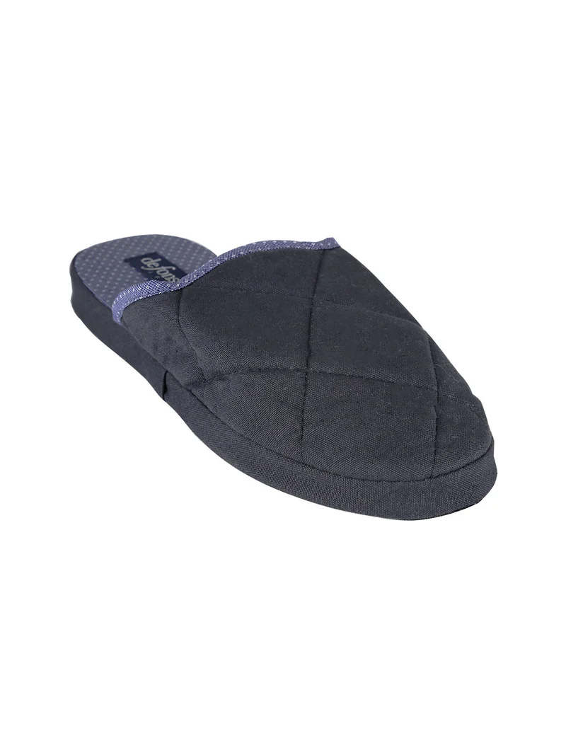 Pantofole uomo in tessuto - blu scuro
