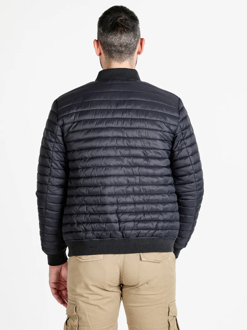 Piumino da uomo 100 g con zip - nero