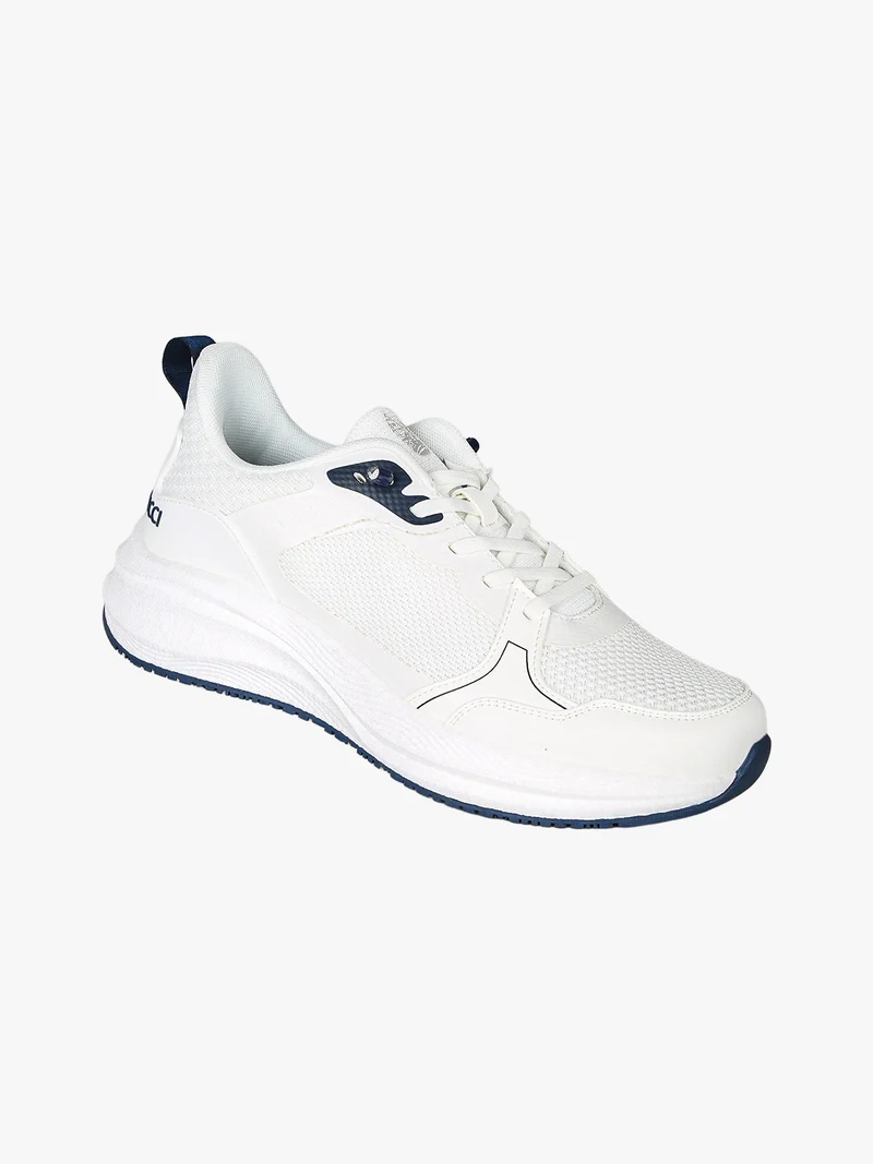 Sneakers da uomo con lacci elastici - bianco