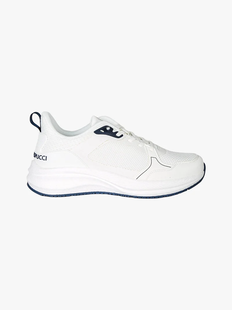 Sneakers da uomo con lacci elastici - bianco