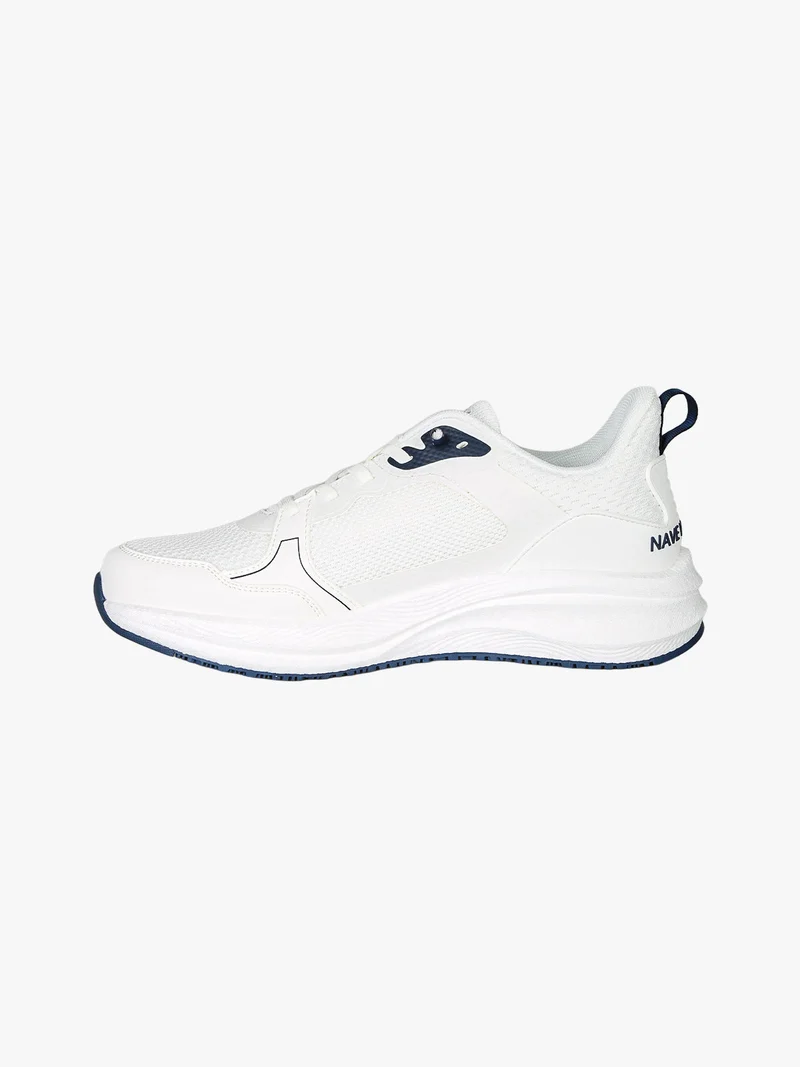 Sneakers da uomo con lacci elastici - bianco