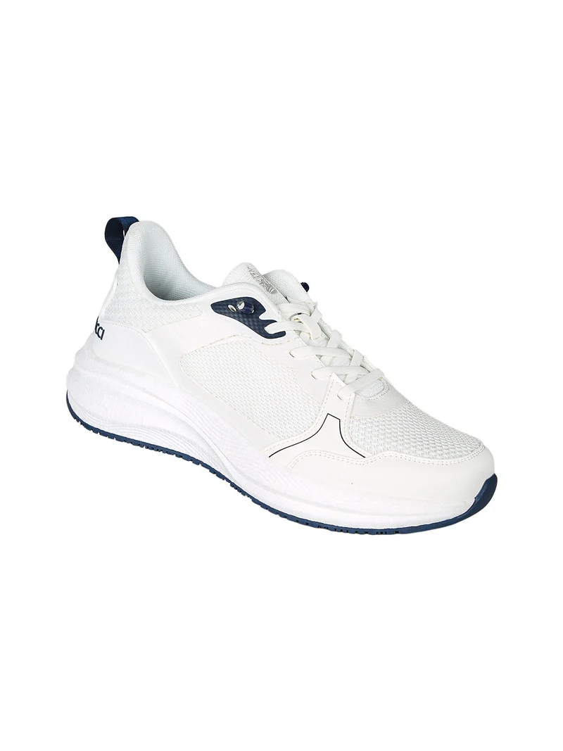 Sneakers da uomo con lacci elastici - bianco
