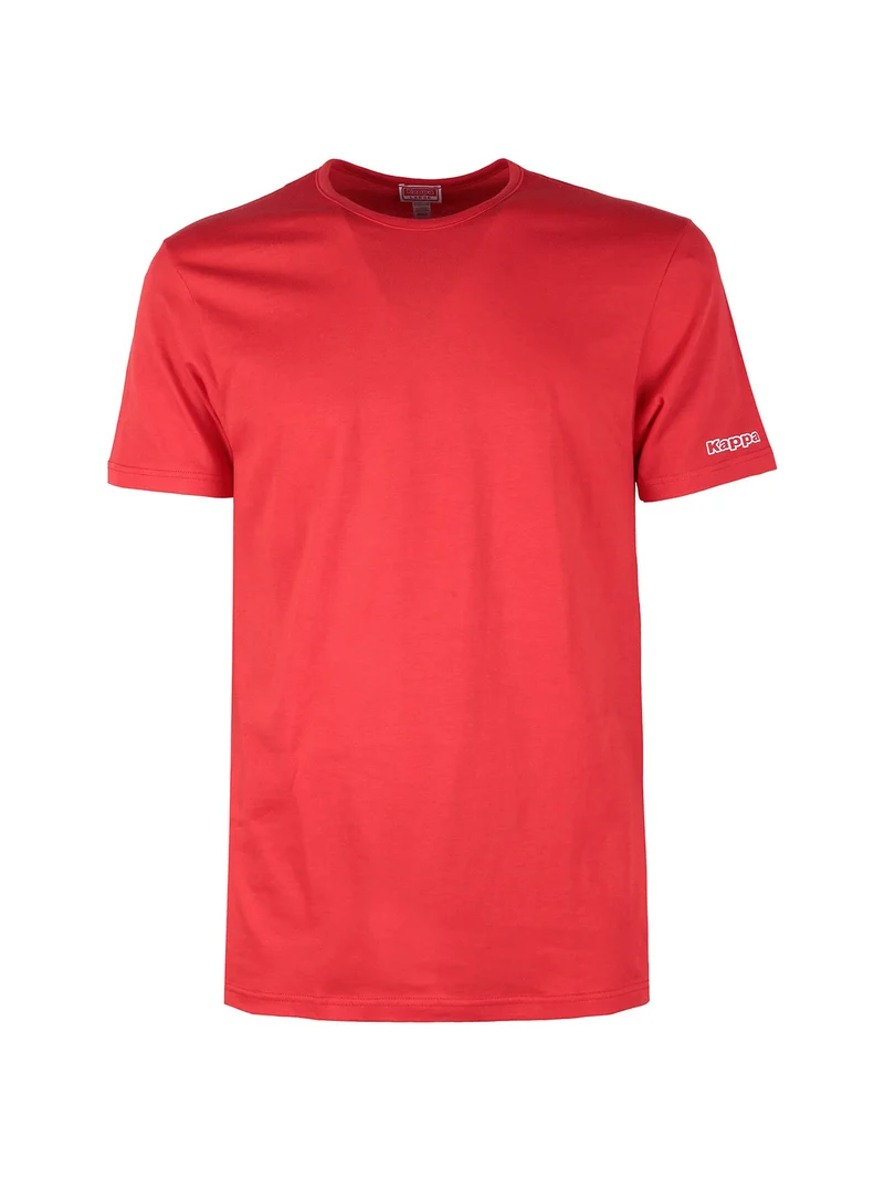 T-shirt intima uomo girocollo in cotone - rosso