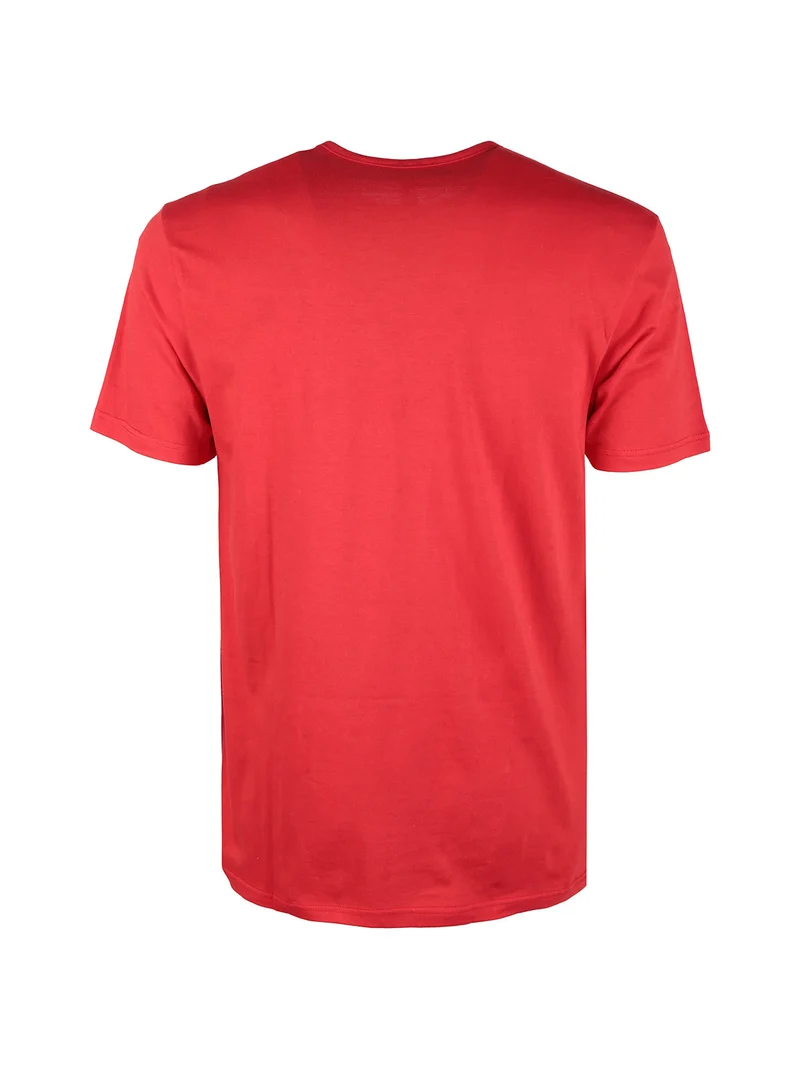 T-shirt intima uomo girocollo in cotone - rosso