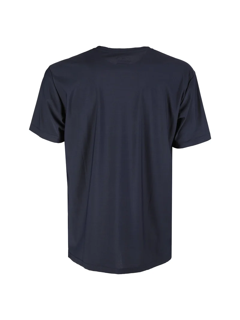 T-shirt sportiva da uomo in tessuto tecnico - blu scuro