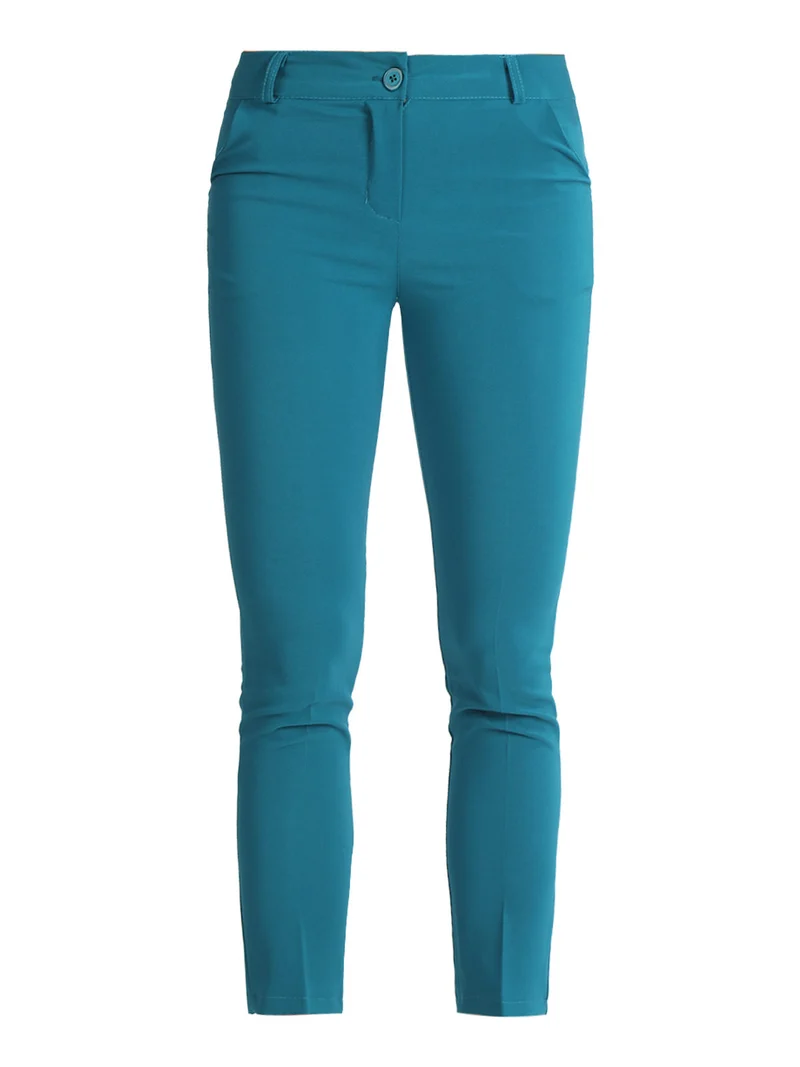 Pantaloni donna eleganti - ottanio