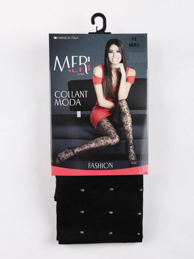 Collant a pois - nero