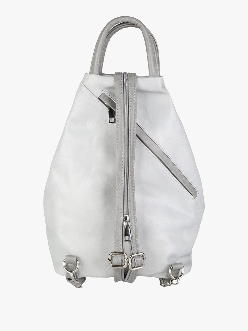 Zaino da donna in ecopelle - grigio chiaro