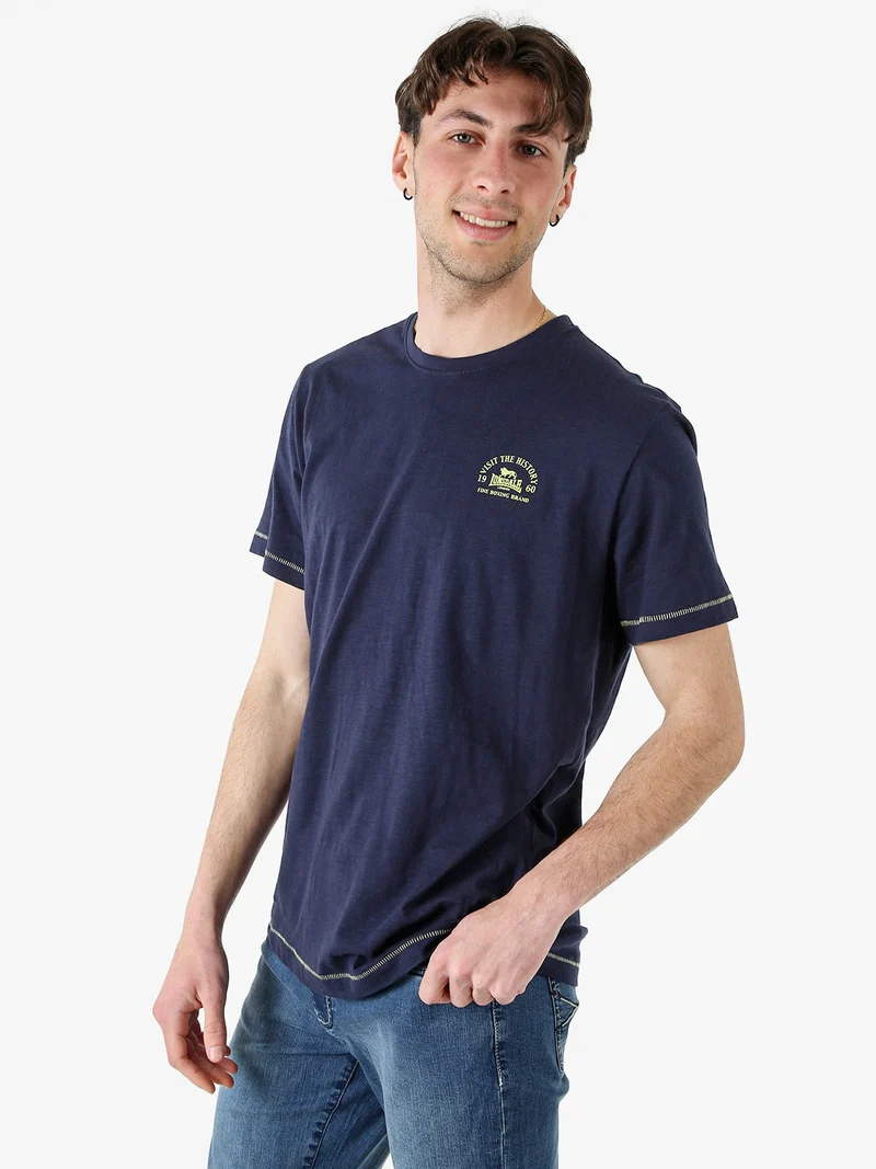 T-shirt da uomo in cotone - blu scuro