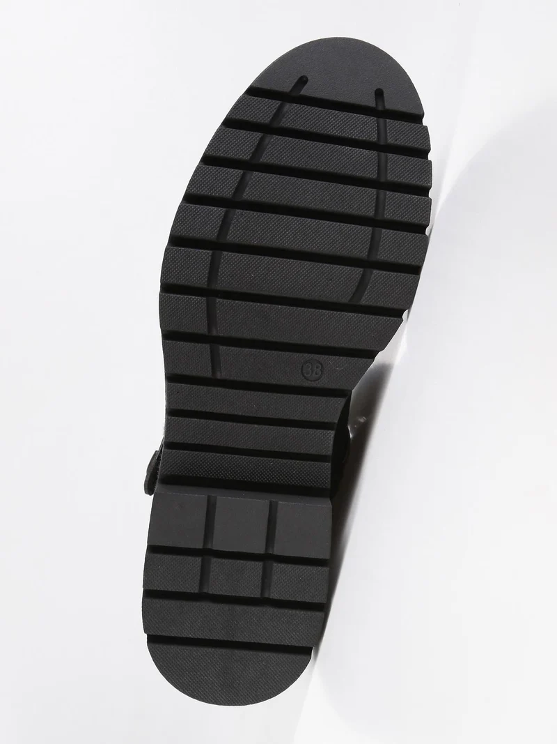 Stivaletti stringati con strass - nero