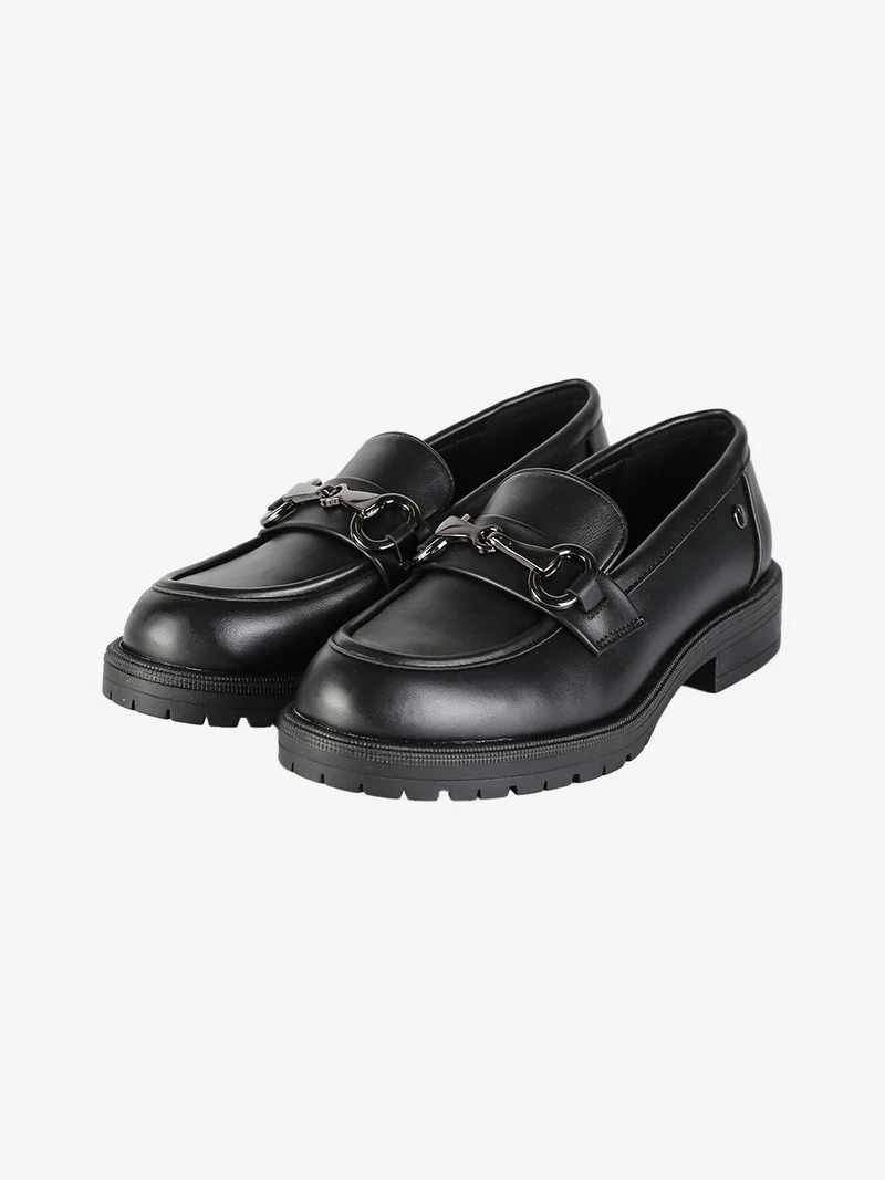 Mocassini donna in ecopelle - nero