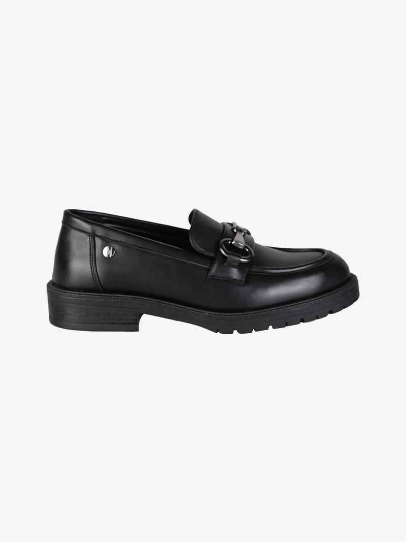 Mocassini donna in ecopelle - nero