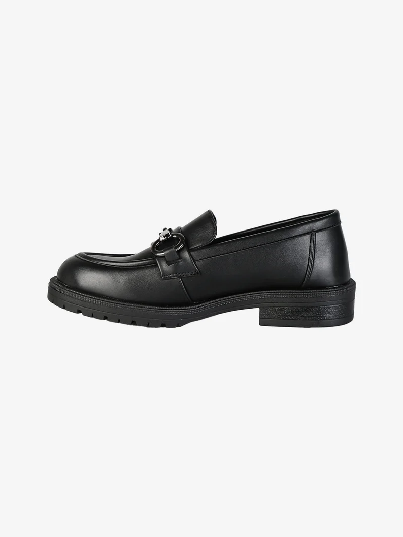 Mocassini donna in ecopelle - nero