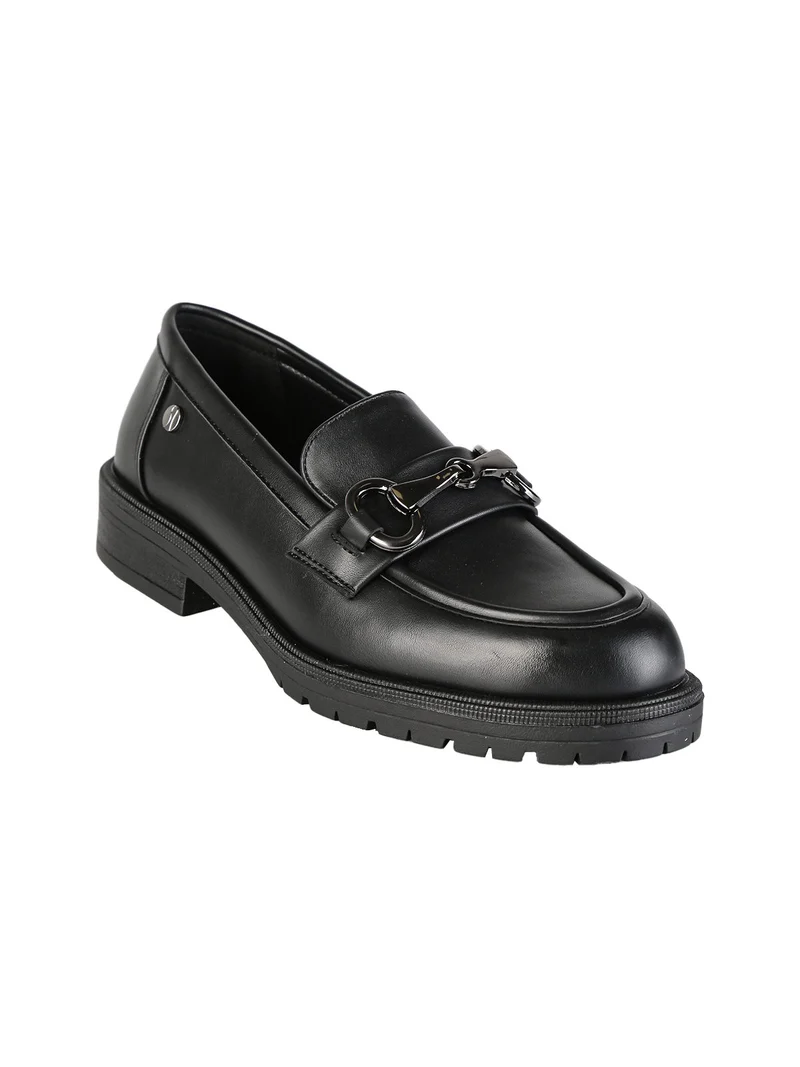 Mocassini donna in ecopelle - nero