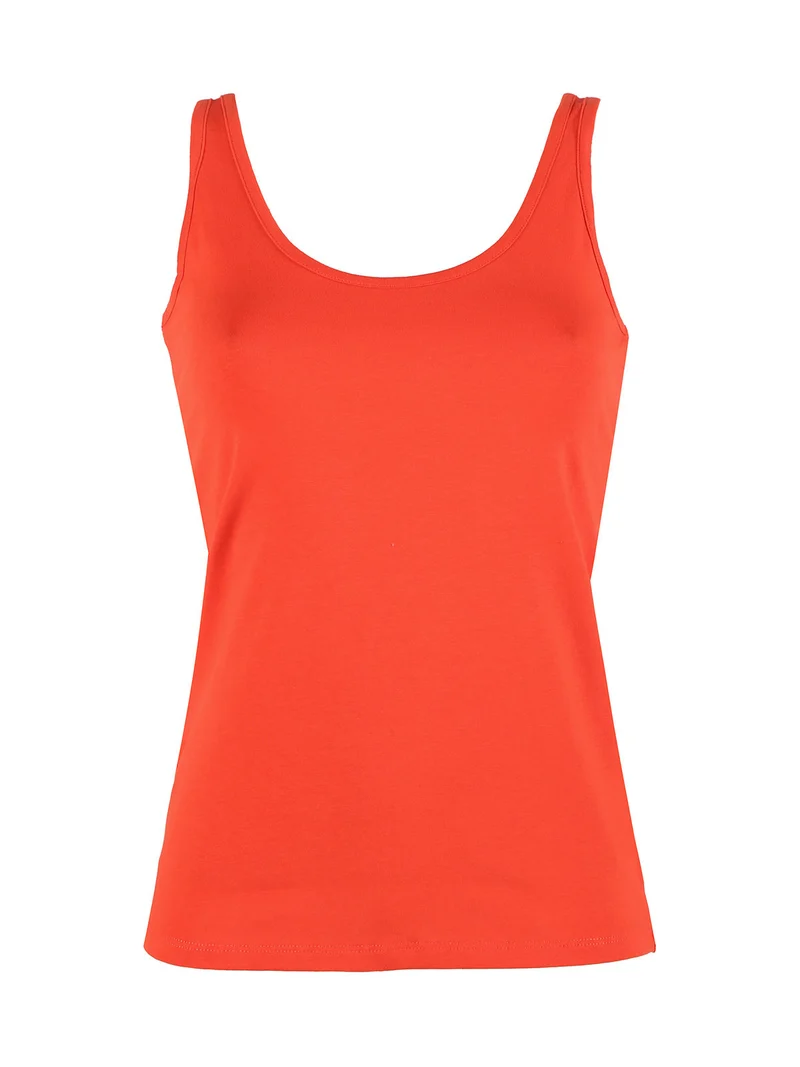 Canotta donna in cotone - arancione