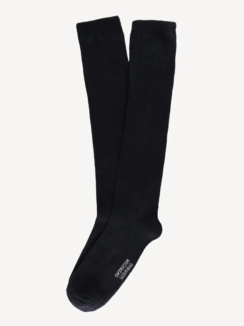 Calze lunghe in caldo cotone - blu scuro