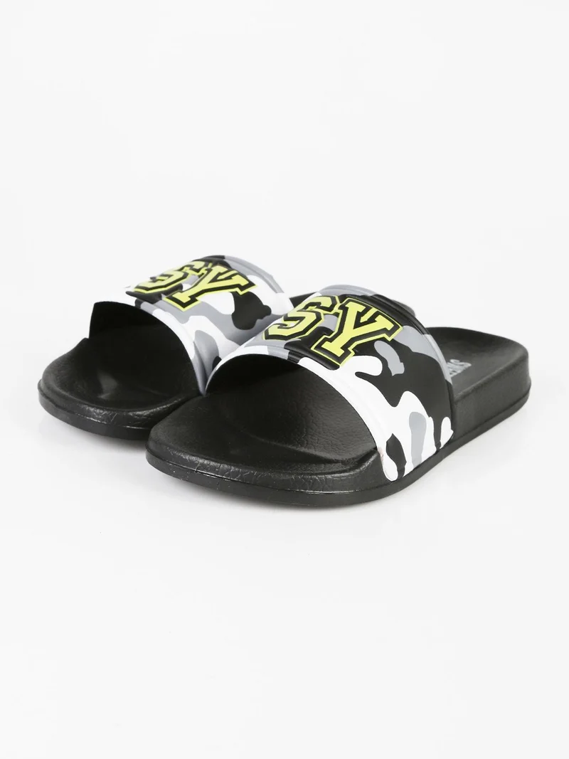 Ciabatte mare bambino militare - grigio