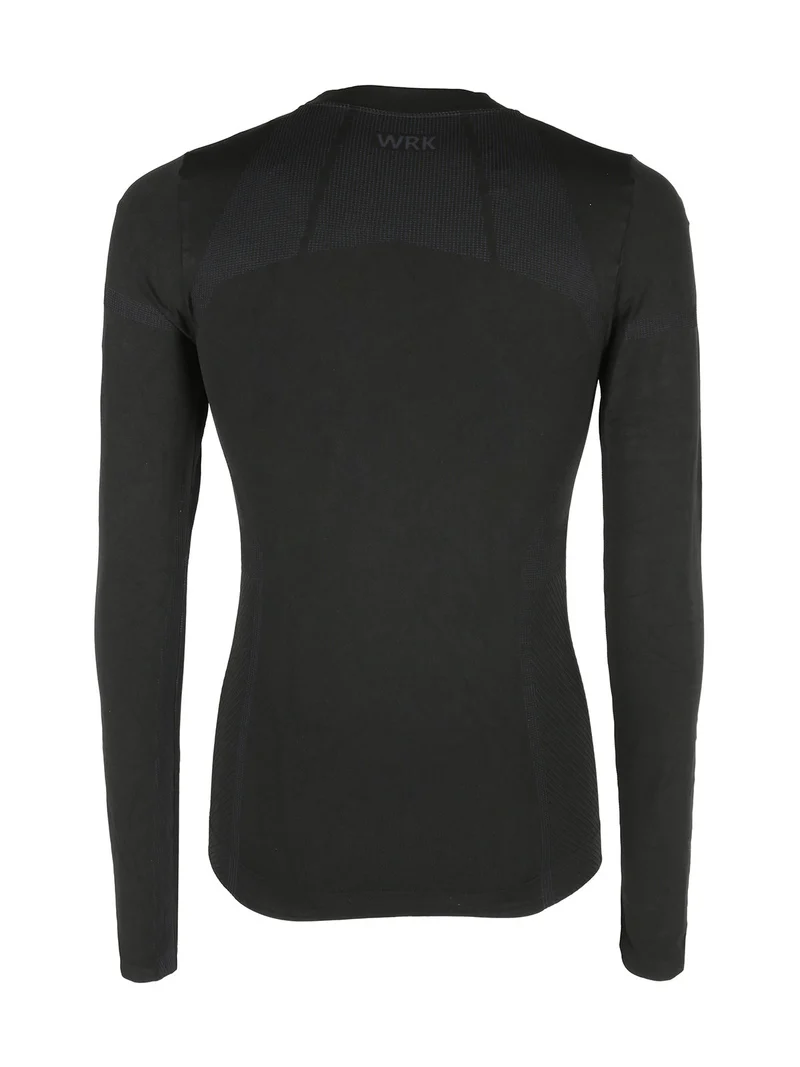 Maglia a lupetto da uomo in tessuto tecnico - nero
