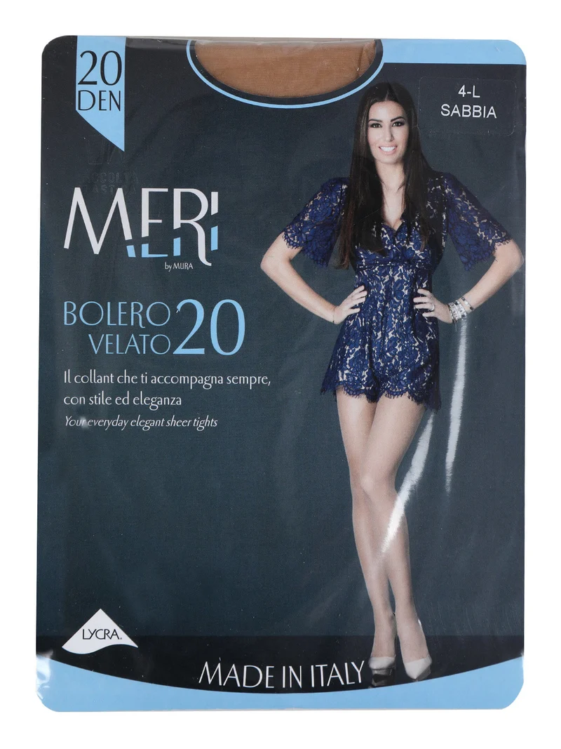 Collant donna 20 denari velato - sabbia
