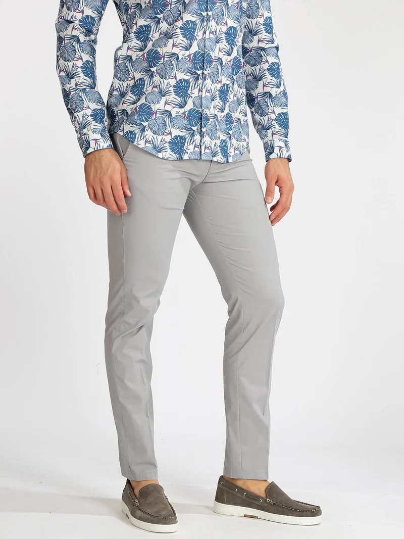Pantaloni casual da uomo - grigio