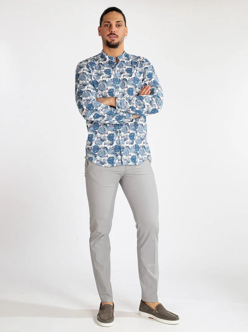 Pantaloni casual da uomo - grigio