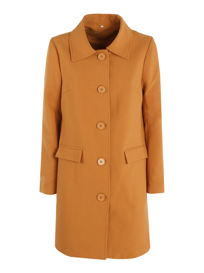 Cappotto leggero da donna - arancione