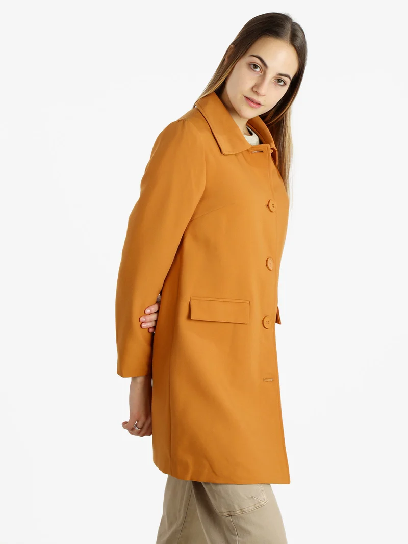 Cappotto leggero da donna - arancione