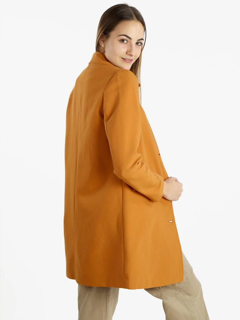 Cappotto leggero da donna - arancione