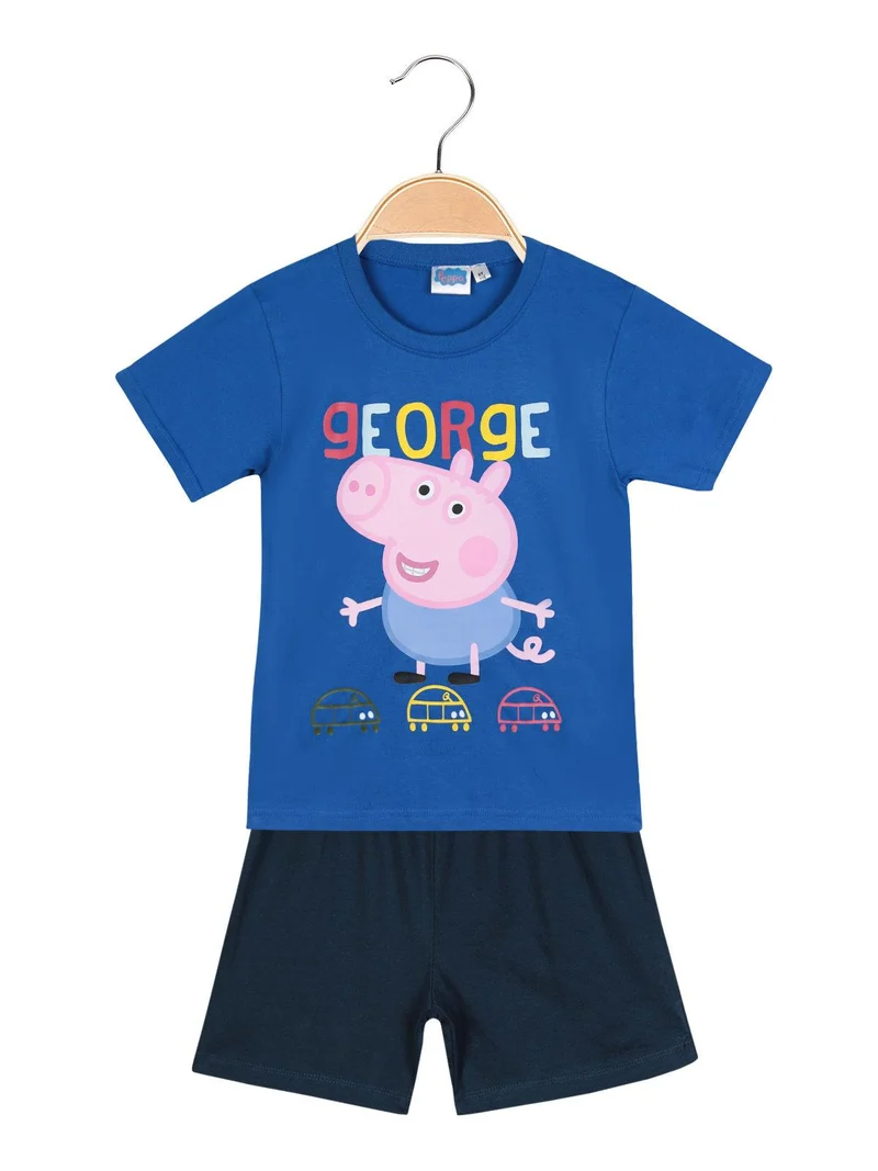 Pigiama corto George - blu