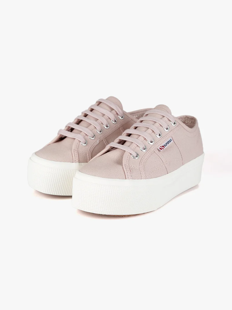 2790 PLATFORM Sneakers donna in tela con platform - rosa