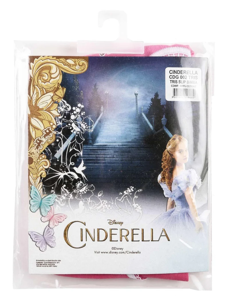 Cinderella tris slip bambina - assortito