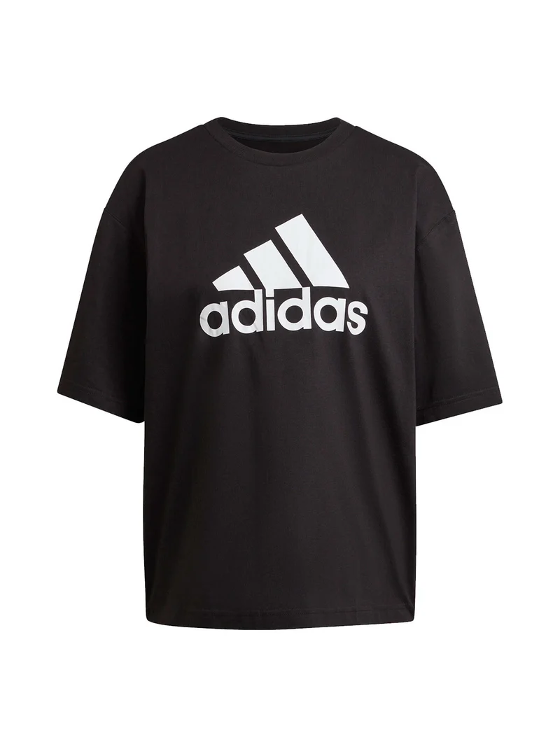 HK0504 T-shirt donna modello oversize - nero