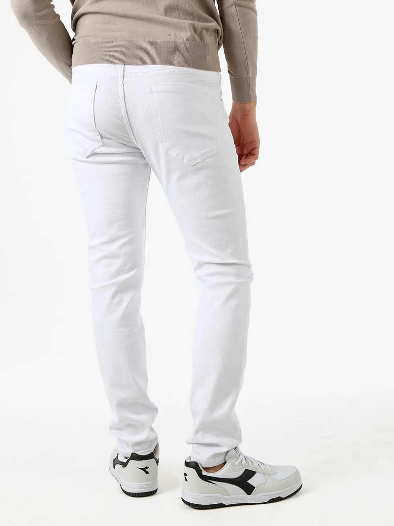 Pantaloni jeans skinny da uomo - bianco