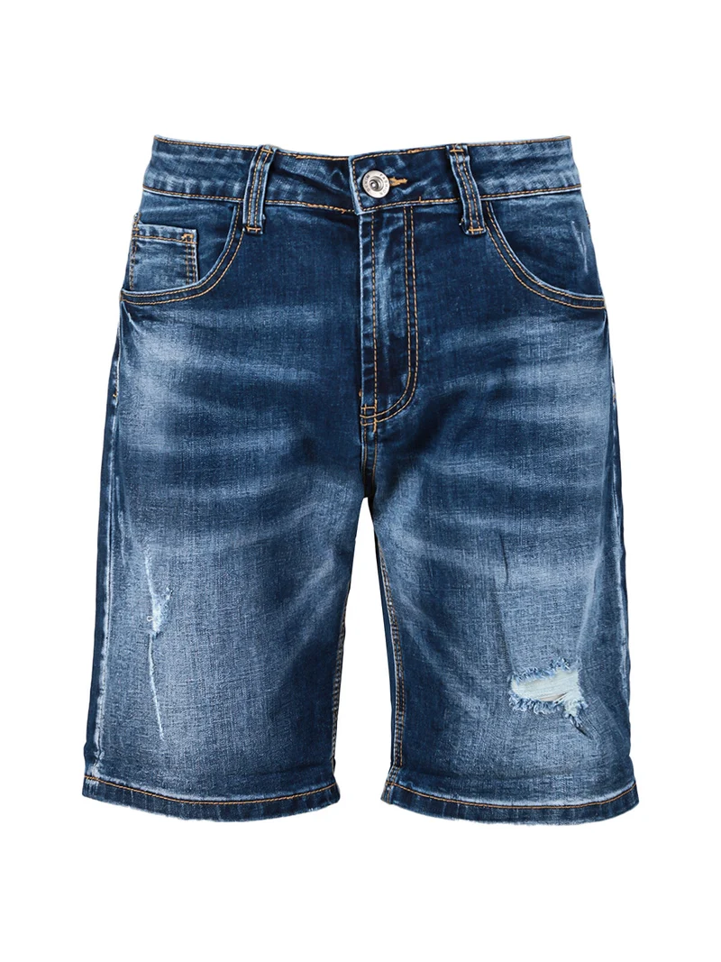 Bermuda da uomo in jeans con strappi - jeans