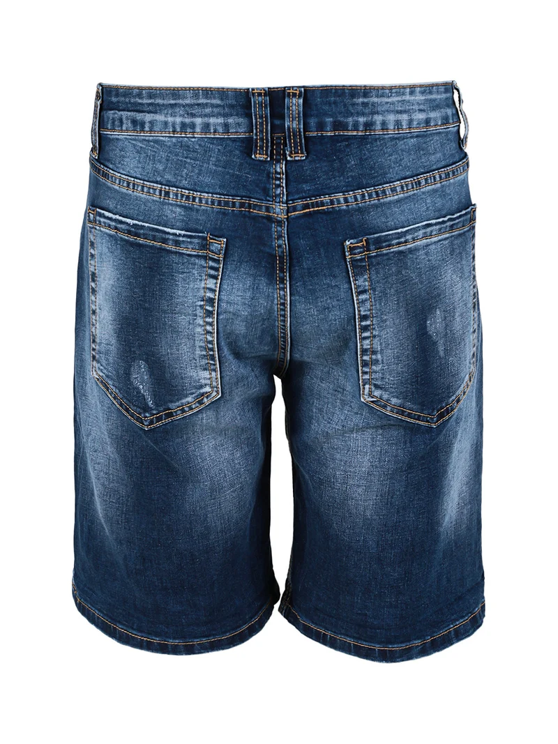 Bermuda da uomo in jeans con strappi - jeans