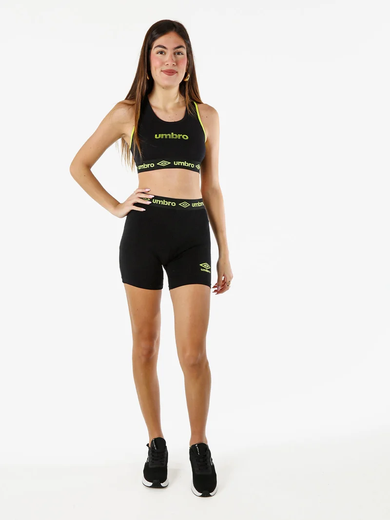 Shorts sportivi da donna in cotone elastico - verde chiaro