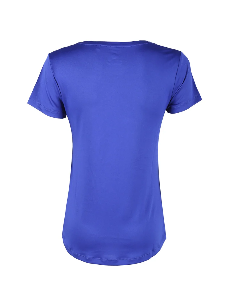 T-shirt sportiva da donna in tessuto tecnico - bluette