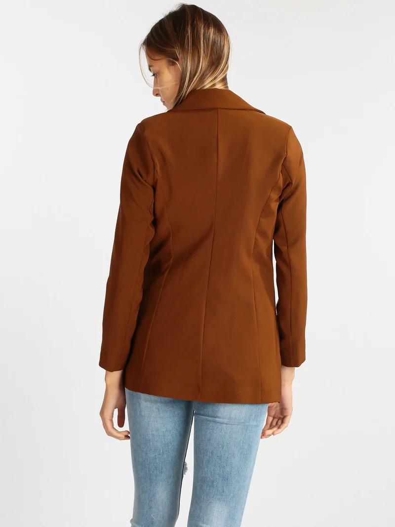 Blazer doppiopetto donna - marrone